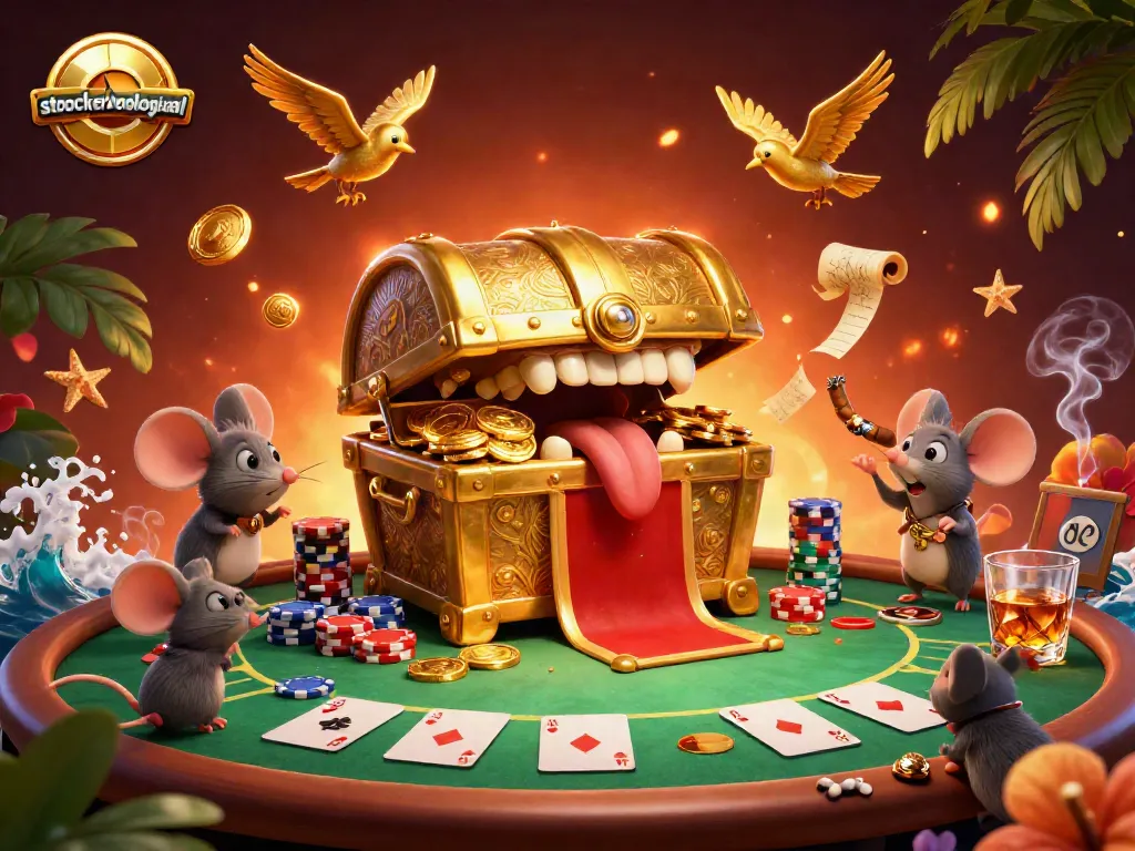 Engage in thrilling gambling at stoeckerecological's vibrant casino, adorned with poker and adventure elements.